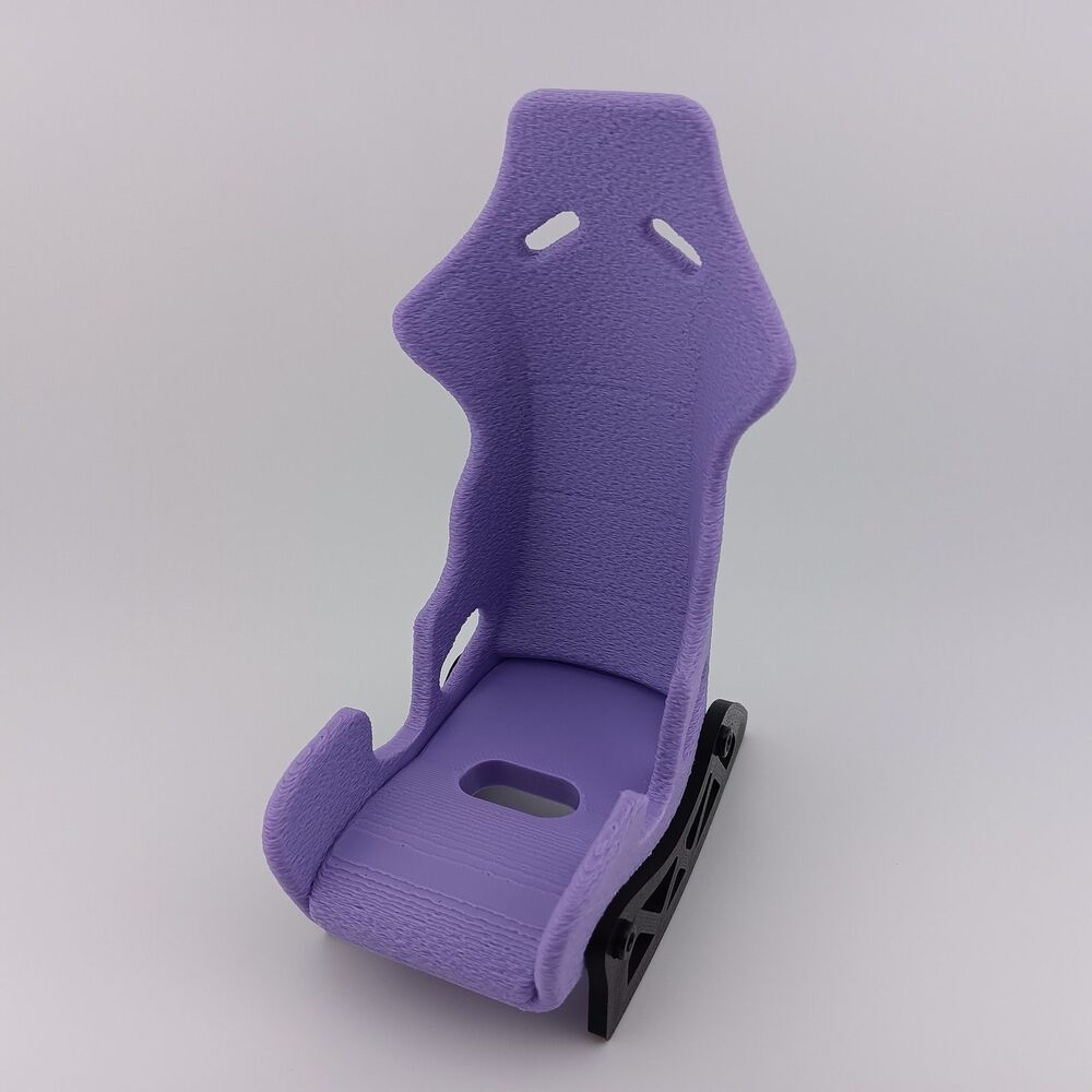 3D Printed Phone Holder / Stand - Gaming / Racing Chair - 5x4 IN  - Purple